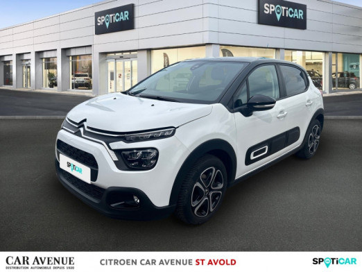 Used CITROEN C3 1.2 PureTech 83ch S&S Feel Pack 2020 Blanc Banquise (O) - Noir Onyx € 12,490 in Longeville-lès-Saint-Avold