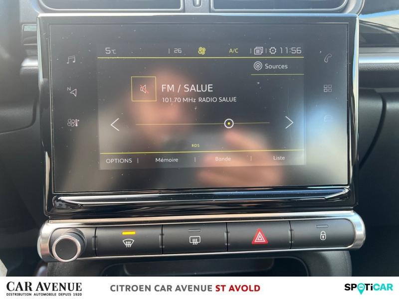 Occasion CITROEN C3 1.2 PureTech 83ch S&S Shine 2022 Gris Platinium (M) - Noir Onyx 12994 € à Longeville-lès-Saint-Avold