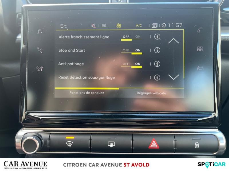 Occasion CITROEN C3 1.2 PureTech 83ch S&S Shine 2022 Gris Platinium (M) - Noir Onyx 12994 € à Longeville-lès-Saint-Avold