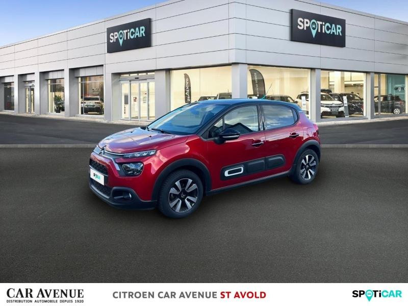 Occasion CITROEN C3 1.2 PureTech 83ch S&S Shine 2022 Rouge Elixir (S) - Noir Perla Nera 11994 € à Longeville-lès-Saint-Avold