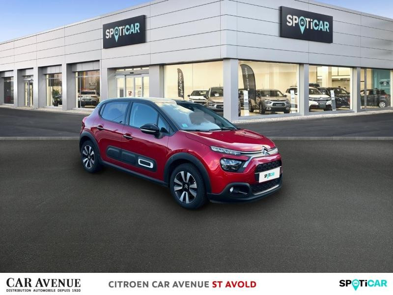Occasion CITROEN C3 1.2 PureTech 83ch S&S Shine 2022 Rouge Elixir (S) - Noir Perla Nera 11994 € à Longeville-lès-Saint-Avold