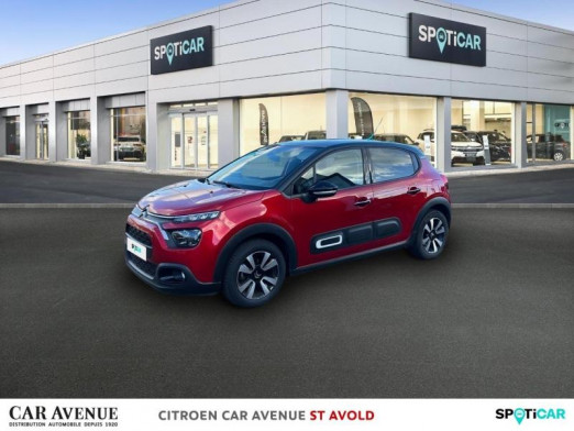 Occasion CITROEN C3 1.2 PureTech 83ch S&S Shine 2022 Rouge Elixir (S) - Noir Perla Nera 10 797 € à Longeville-lès-Saint-Avold