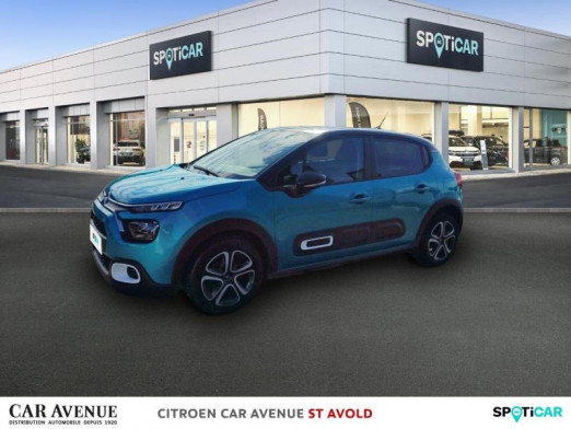 Used CITROEN C3 1.2 PureTech 83ch S&S Shine 2021 Spring Blue (M) - Noir Onyx € 10,498 in Longeville-lès-Saint-Avold
