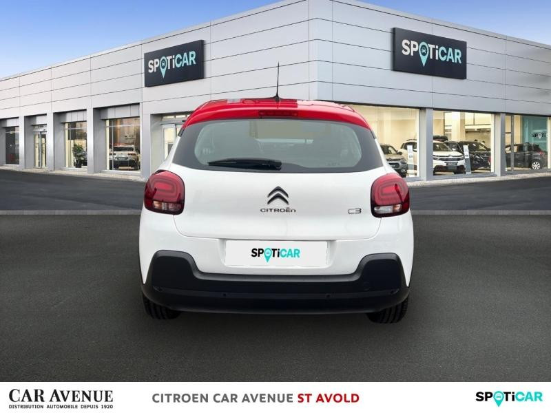 Used CITROEN C3 1.2 PureTech 83ch S&S Shine 2023 Blanc Banquise (O) - Rouge Aden € 12990 in Longeville-lès-Saint-Avold