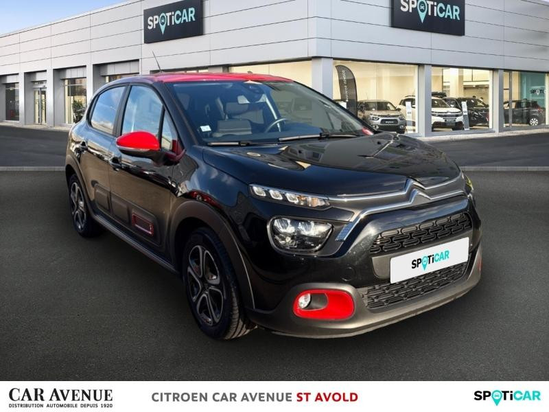 Occasion CITROEN C3 1.2 PureTech 83ch S&S Shine 2021 Noir Perla Nera (N) - Rouge Aden 10490 € à Longeville-lès-Saint-Avold