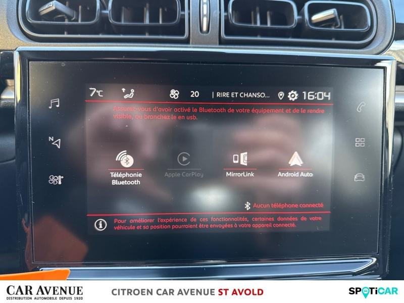 Occasion CITROEN C3 1.2 PureTech 83ch S&S Shine 2021 Noir Perla Nera (N) - Rouge Aden 10490 € à Longeville-lès-Saint-Avold