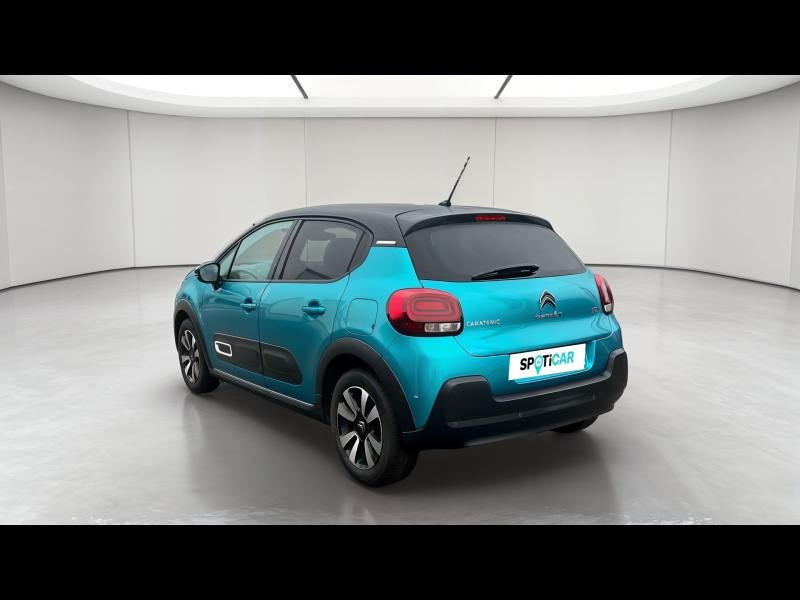 Used CITROEN C3 1.2 PureTech 110ch S&S Shine EAT6 2021 Spring Blue (M) - Noir Onyx € 13990 in Longeville-lès-Saint-Avold