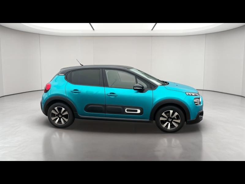 Used CITROEN C3 1.2 PureTech 110ch S&S Shine EAT6 2021 Spring Blue (M) - Noir Onyx € 13990 in Longeville-lès-Saint-Avold