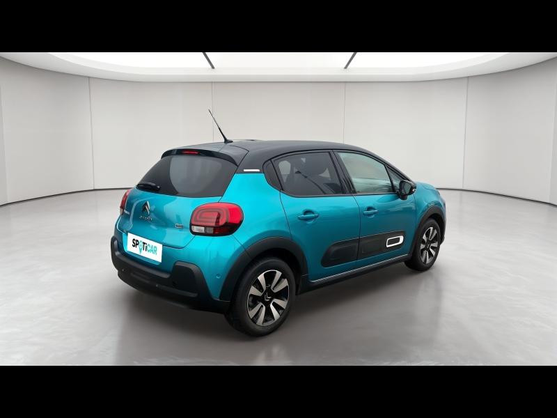 Used CITROEN C3 1.2 PureTech 110ch S&S Shine EAT6 2021 Spring Blue (M) - Noir Onyx € 13990 in Longeville-lès-Saint-Avold
