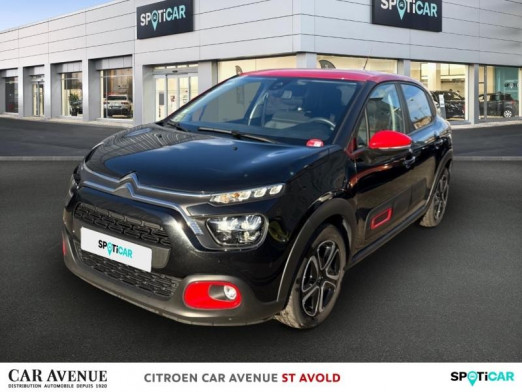 Occasion CITROEN C3 1.2 PureTech 83ch S&S Shine 2021 Noir Perla Nera (N) - Rouge Aden 10 290 € à Longeville-lès-Saint-Avold