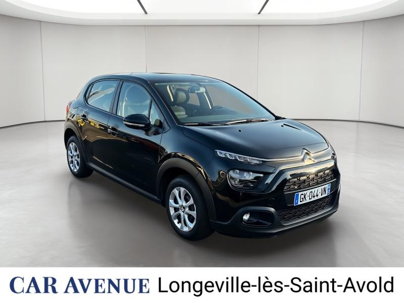 Used CITROEN C3 1.5 BlueHDi 100ch S&S PLUS 2022 Noir Perla Nera (N) € 10491 in Longeville-lès-Saint-Avold