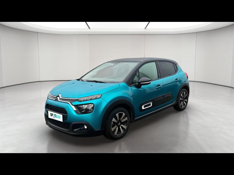 Occasion CITROEN C3 1.2 PureTech 110ch S&S Shine EAT6 2021 Spring Blue (M) - Noir Onyx 12937 € à Longeville-lès-Saint-Avold