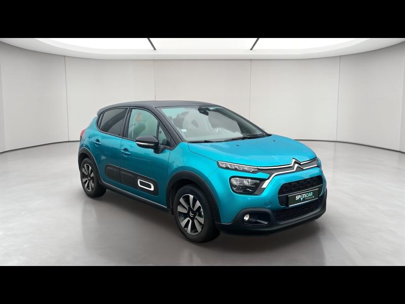 Occasion CITROEN C3 1.2 PureTech 110ch S&S Shine EAT6 2021 Spring Blue (M) - Noir Onyx 12937 € à Longeville-lès-Saint-Avold