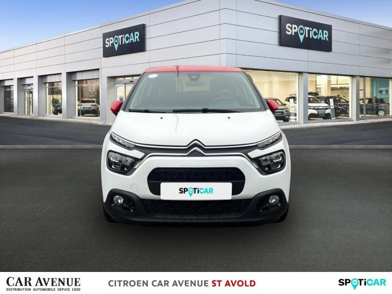 Occasion CITROEN C3 1.2 PureTech 83ch S&S Shine 2023 Blanc Banquise (O) - Rouge Aden 11290 € à Longeville-lès-Saint-Avold