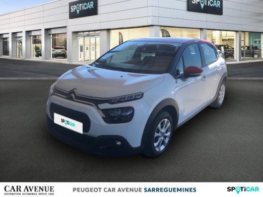 Occasion CITROEN C3 1.5 BlueHDi 100ch S&S YOU! 2023 Rouge Elixir (S) - Blanc Opale 12 900 € à Sarreguemines