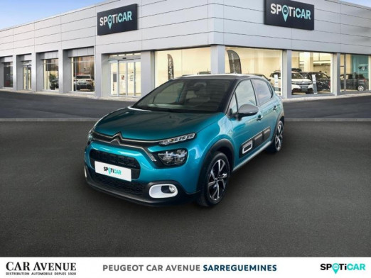 Used CITROEN C3 1.2 PureTech 110ch S&S Shine Pack 121-122g 2021 Spring Blue (M) - Blanc Opale € 13,100 in Sarreguemines