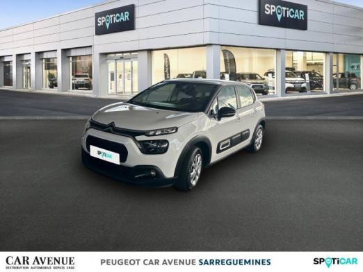 Occasion CITROEN C3 Sté 1.2 PureTech 83ch S&S Feel Nav 2021 Blanc Banquise 7 290 € à Sarreguemines