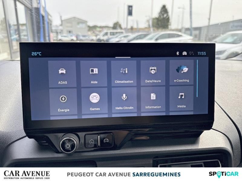 Occasion CITROEN Berlingo Van M 800kg Electrique 136ch Batterie 54 kWh 2025 Blanc Icy 31990 € à Sarreguemines