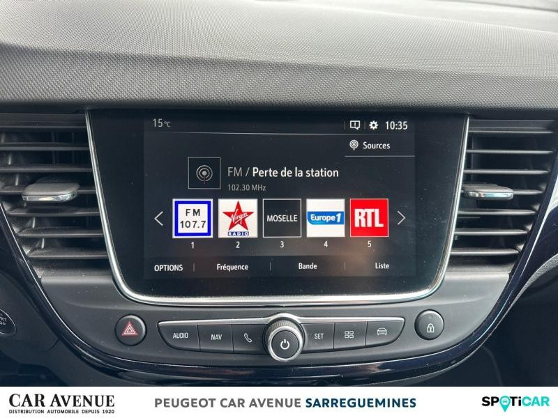 Occasion OPEL Crossland X 1.2 Turbo 110ch Design 120 ans Euro 6d-T 2019 Bleu Lune Marine/Toit Noir Diamant 11490 € à Sarreguemines