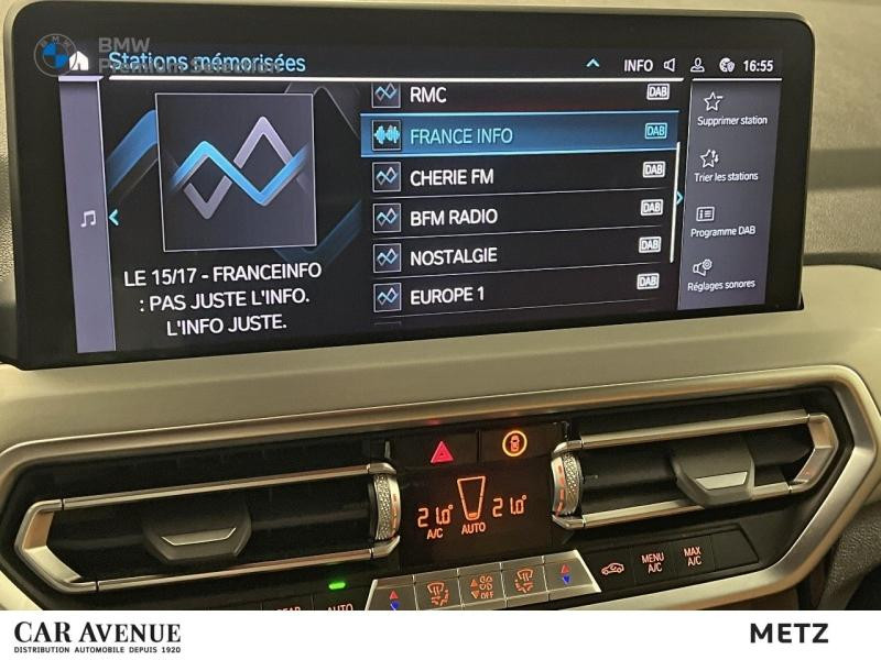 Occasion BMW X3 xDrive30e 292ch M Sport 2022 Mineralweiss métallisé 47599 € à Metz