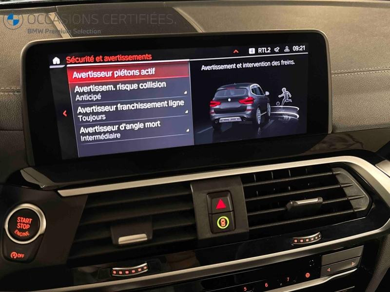 Occasion BMW X3 xDrive20dA 190ch Luxury Euro6c 2020 Saphirschwarz 39999 € à Metz