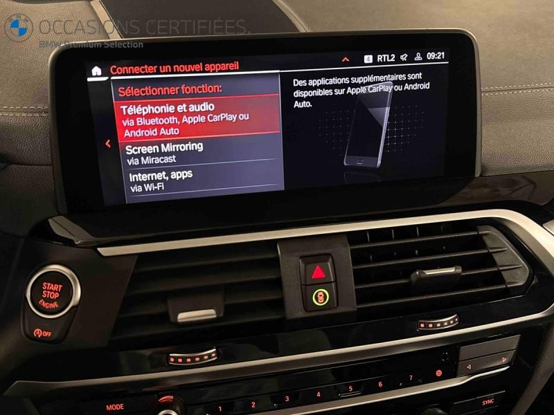 Occasion BMW X3 xDrive20dA 190ch Luxury Euro6c 2020 Saphirschwarz 39999 € à Metz
