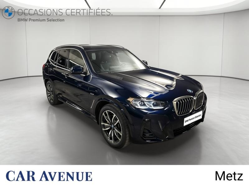Occasion BMW X3 xDrive30e 292ch M Sport 2022 BMW Individual Tansanitblau métallisé 49999 € à Metz
