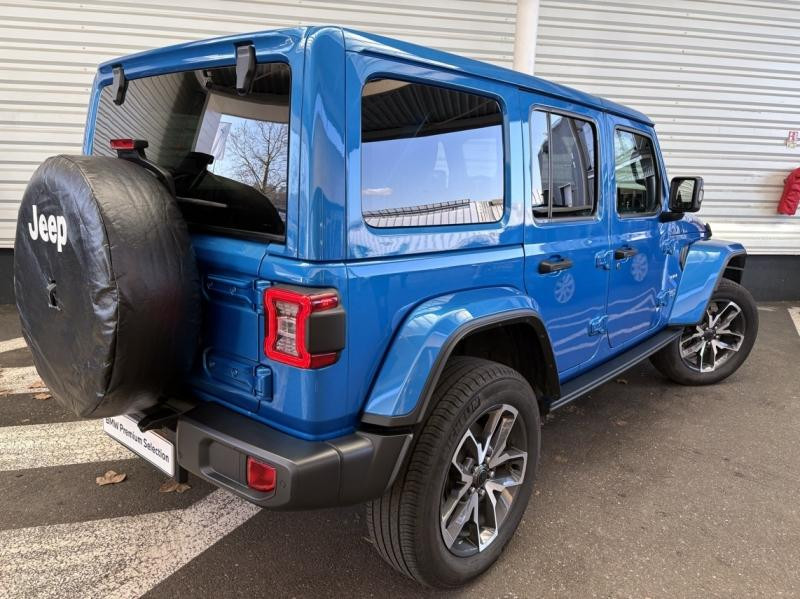 Occasion JEEP Wrangler 2.0 T 380ch 4xe Sahara Command-Trac MY23 2024 Hydro Blue 59990 € à Forbach