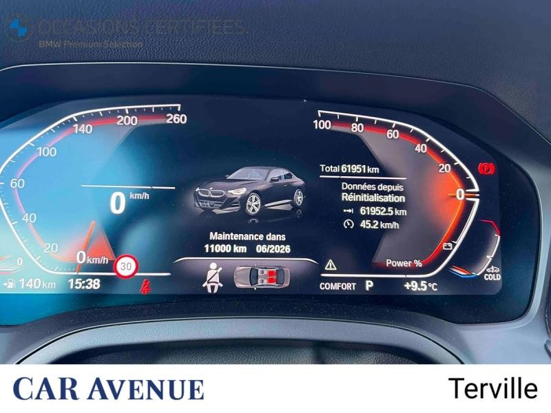 Occasion BMW Série 2 Coupé 220iA 184ch M Sport 2022 Saphirschwarz métallisé 40900 € à Terville