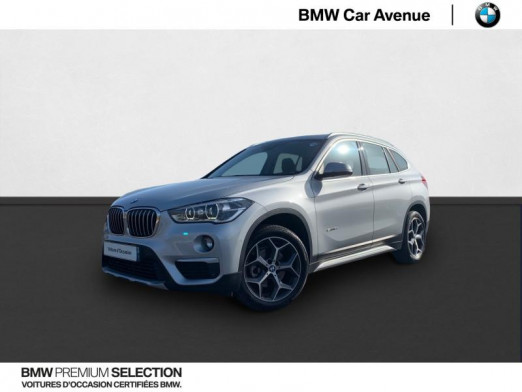 Occasion BMW X1 sDrive18d 150ch xLine 2017 Glaciersilber 26 590 € à Nancy
