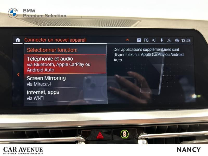 Occasion BMW Série 3 320dA 190ch Luxury 2019 Saphirschwarz Métal 30790 € à Nancy