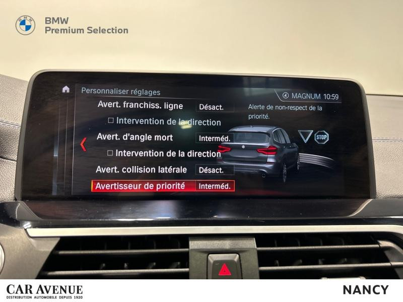Occasion BMW X3 M40iA 354ch Euro6d-T 2018 Carbonschwarz métallisé 50400 € à Nancy