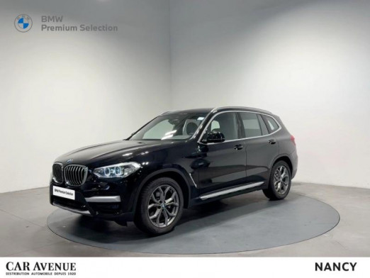 Occasion BMW X3 xDrive20dA 190ch  xLine 2021 Schwarz 36 980 € à Nancy