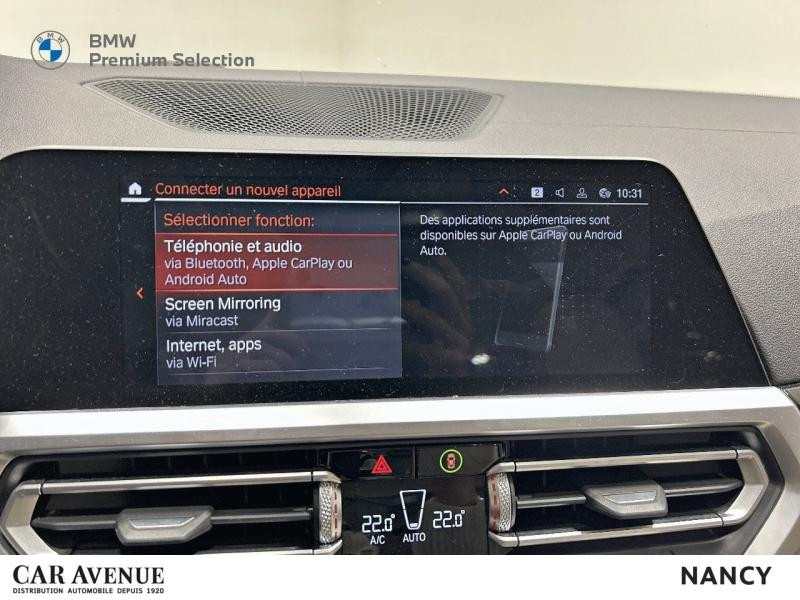 Occasion BMW Série 3 318dA 150ch Luxury 2019 Mineralweiss metallise 28999 € à Nancy