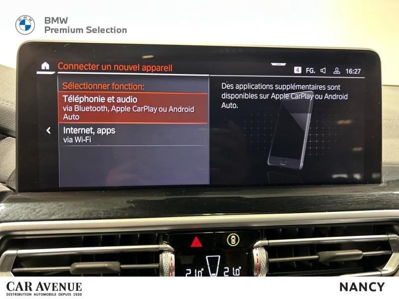 Occasion BMW X3 xDrive20d 190ch xLine 2022 Saphirschwarz métallisé 46900 € à Nancy