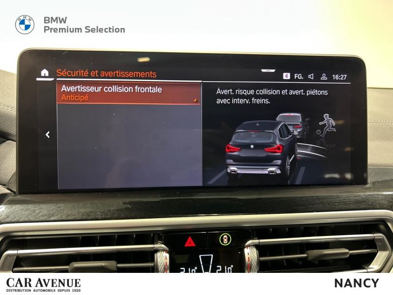 Occasion BMW X3 xDrive20d 190ch xLine 2022 Saphirschwarz métallisé 46900 € à Nancy