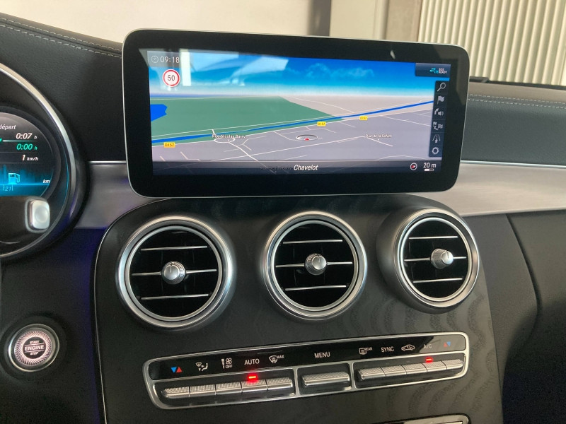Occasion MERCEDES-BENZ Classe C Coupé 200 184ch AMG Line 9G Tronic 2019 Noir obsidienne métallisée 37900 € à Épinal