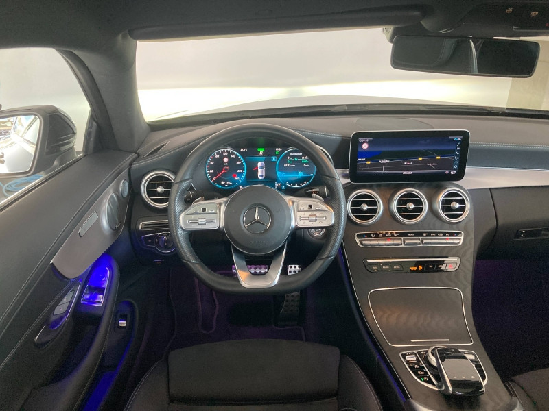 Occasion MERCEDES-BENZ Classe C Coupé 200 184ch AMG Line 9G Tronic 2019 Noir obsidienne métallisée 37900 € à Épinal