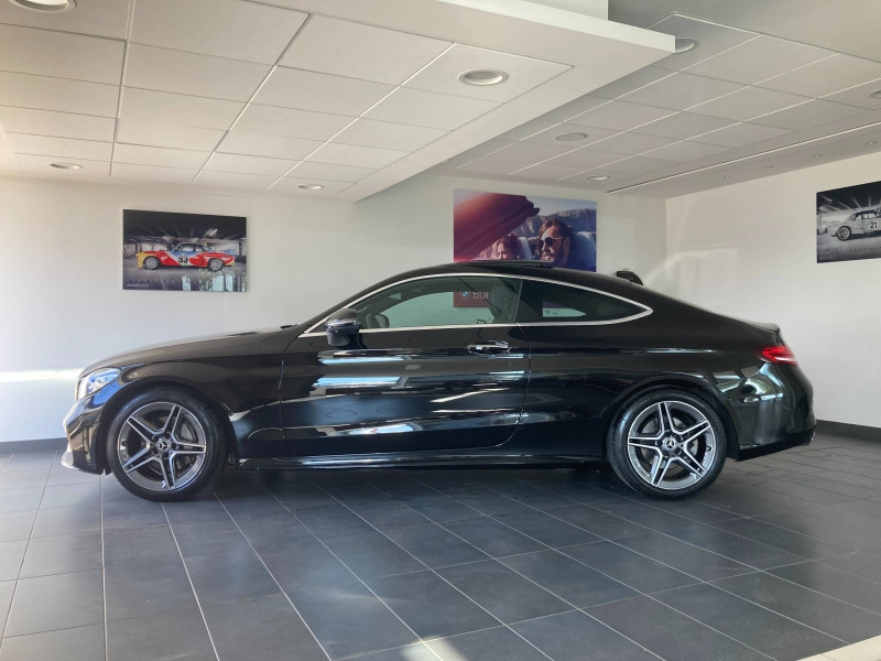 Occasion MERCEDES-BENZ Classe C Coupé 200 184ch AMG Line 9G Tronic 2019 Noir obsidienne métallisée 37900 € à Épinal