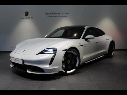 Occasion PORSCHE Taycan 680ch Turbo 2020 Blanc Carrara métallisé 141 900 € à Lesménils