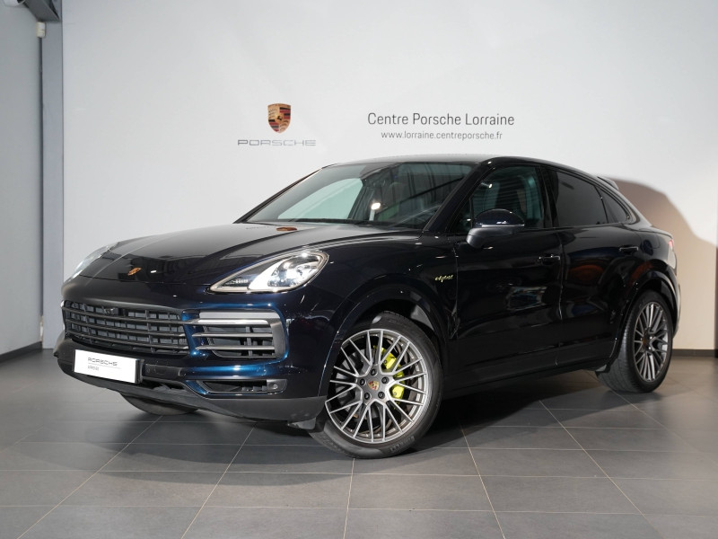 Occasion PORSCHE Cayenne Coupé 3.0 V6 462ch E-Hybrid Platinum Edition 2022 Bleu Moonlight Métallisée 99900 € à Lesménils