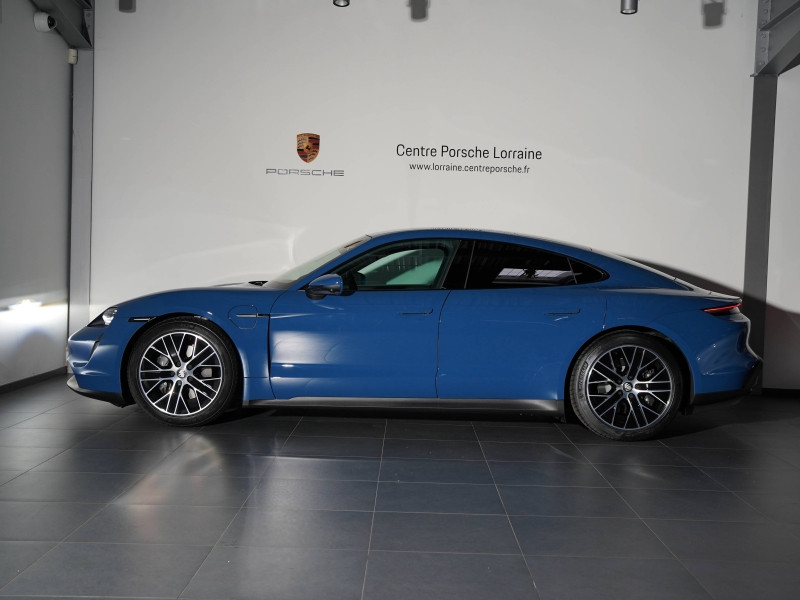 Occasion PORSCHE Taycan 476ch avec batterie performance plus MY23 2024 Bleu Neptune métallisé 102900 € à Lesménils