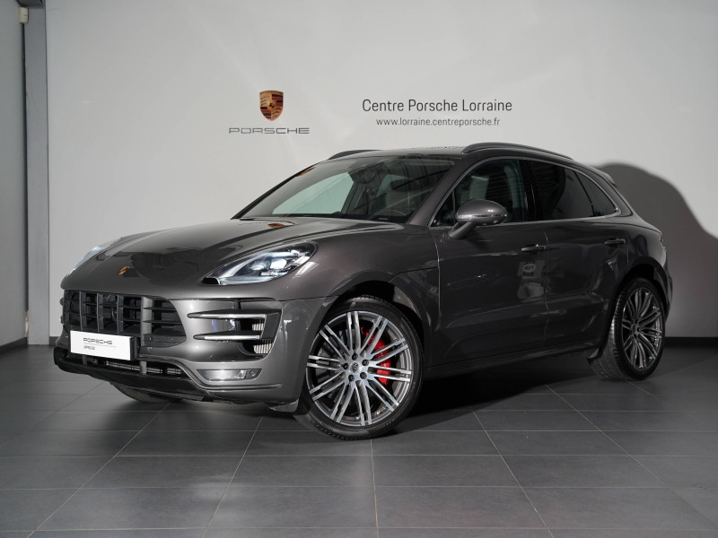 Occasion PORSCHE Macan 3.6 V6 440ch Turbo Pack Performance PDK 2016 Argent Rhodium métallisé 79900 € à Lesménils