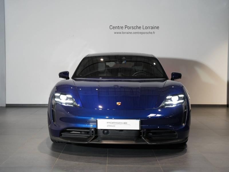 Occasion PORSCHE Taycan 761ch Turbo S MY21 2021 Bleu Gentiane métallisé 96900 € à Lesménils