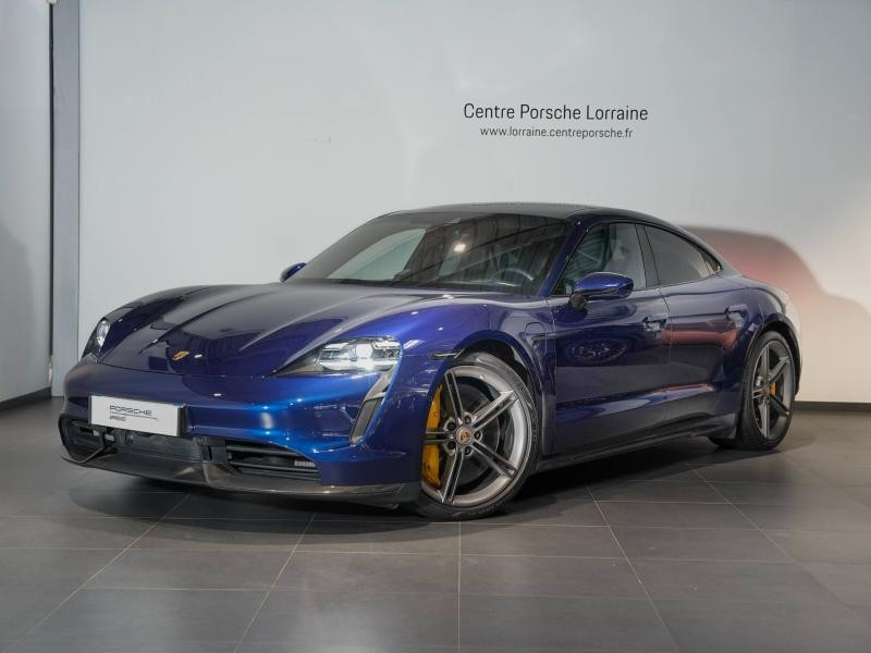 Used PORSCHE Taycan 761ch Turbo S MY21 2021 Bleu Gentiane métallisé € 89900 in Lesménils