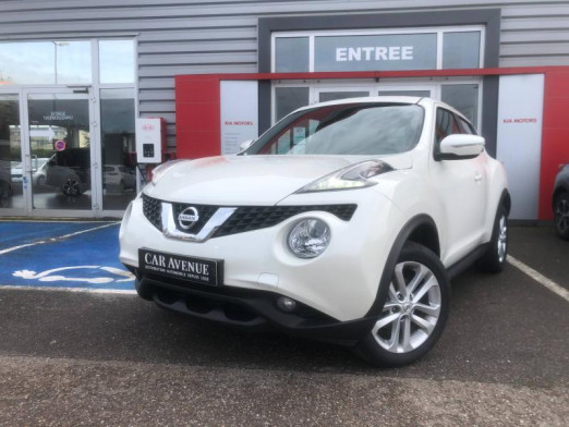 Occasion NISSAN Juke 1.2L 115 Connecta Gps Camera Gtie 1an 2018 Blanc Lunaire 12 489 € à Metz