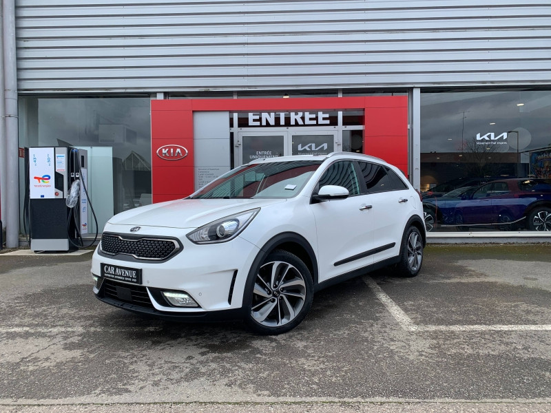 Occasion KIA Niro 1.6 GDi 105ch ISG + Plug-In 60.5ch Premium DCT6 CLIM CAMERA GPS GARANTIE 10-27 2020 Blanc Nacre 23990 € à Metz