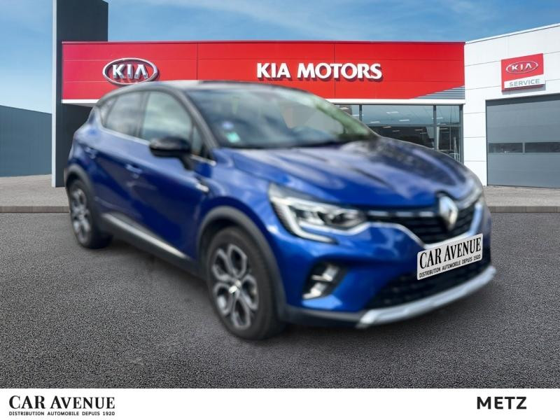 Occasion RENAULT Captur 1.6 E-Tech hybride 145ch Intens -21 Garantie 12 mois 2022 Bleu Iron/Noir Etoilé 17990 € à Metz