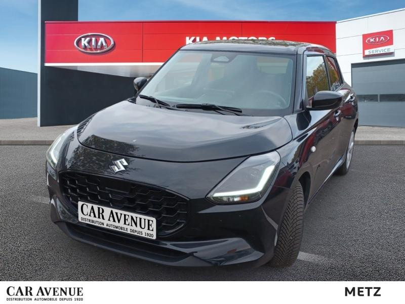 Occasion SUZUKI Swift 1.2 Hybrid 83ch Pack Auto GARANTIE 12 MOIS 2025 Super Black Pearl Metal 16990 € à Metz