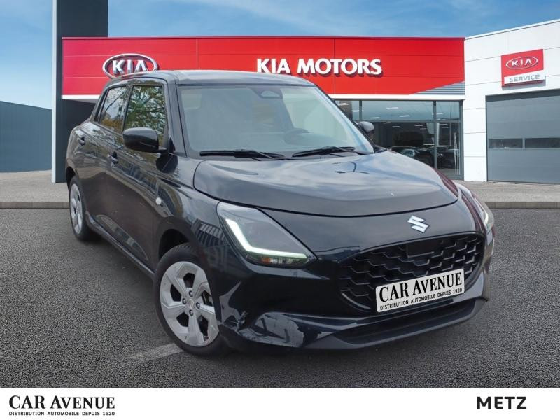 Occasion SUZUKI Swift 1.2 Hybrid 83ch Pack Auto GARANTIE 12 MOIS 2025 Super Black Pearl Metal 16990 € à Metz